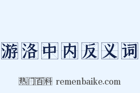 游洛中内反义词是什么意思的图片